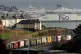 Lorries queue for The Port of Dover along the A20 in Kent as