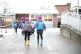 Pupils arrive at Manor Park School and Nursery in Knutsford,