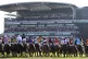 Runners and riders during the Grand National