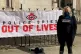 Kate Wilson outside the Royal Courts of Justice, London, ahe