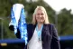 WELL PLACED: Chelsea manager Emma Hayes celebrates with the 