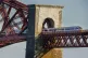 An LNER Azuma train crossing the Forth Bridge in Edinburgh
