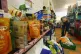 A man prepares a box at a foodbank