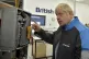Prime Minister Boris Johnson points during a visit to a Brit