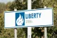 A Liberty Steel sign at the British Steel Ltd steelworks in 