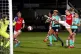 Arsenal's Leah Williamson (right) try's to reach the ball as
