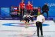 Great Britain's Jennifer Dodds and Bruce Mouat in action aga
