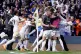 Leeds United's celebrate with fans after Pascal Struijk scor