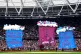 Banners for West Ham United's Mark Noble are displayed to ma
