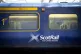 A ScotRail train at Edinburgh's Waverley Station.