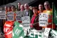 DEFENDING SERVICES: RMT general secretary Mick Lynch on a pi