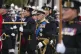 King Charles III follows the State Gun Carriage carrying the