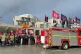 Members of the Fire Brigades Union (FBU) and their supporter