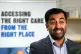 Then health secretary Humza Yousaf speaks with the media as 
