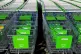 Asda supermarket trolleys at a store in Eastbourne, East Sus