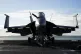 A US F-18 warplane on the 'world's largest warship,' the Ger