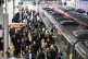 Passengers in Paddington station in London, during a strike 