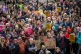 People attend a refugees welcome rally in Liverpool city cen