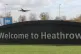 A plane taking off from Heathrow Airport
