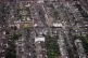 An aerial view of terraced housing in west London