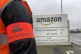 GMB union on the picket line outside the Amazon fulfillment 