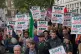 IN SOLIDARITY: People take part in the RMT protest against t