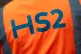 A worker at HS2's Curzon Street site in Birmingham, May 10, 