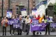 School support workers, who are members of Unison, on the pi