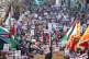 People take part in a Scottish Palestine Solidarity Campaign