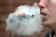 A man vaping