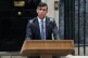Prime Minister Rishi Sunak issues a statement outside 10 Dow