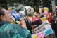 Anti -racism protesters demonstrate in Brentford, London, Au
