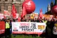 Campaigners take part in a protest against the Government's 