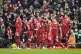 Liverpool's Virgil van Dijk (right) celebrates scoring their