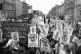 Anti-Poll Tax demonstrators march from the centre of Glasgow