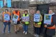 Picketers at Brighton Girls' School