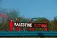 Palestine Action activists occupy the roof of the Elbit Fact