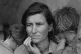DEPRESSION-ERA IMAGE: Photograph of destitute pea-picker and