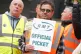 Members of the Rail, Maritime and Transport union (RMT) on a