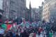 People during a pro-Palestine march in Edinburgh, February 3