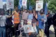 THE WAY TO DO IT: GMB and RMT strikers march with banners to