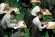 Students sitting an exam