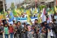 A demonstration against the airstrikes in Rojava today