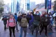 DEMANDING JUSTICE: Demonstrators shout slogans against the j