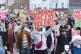 THEY SHALL NOT PASS! Demonstrators at an anti-racist protest