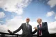 Latest wheeze: Labour defector Chuka Umunna with Vince Cable