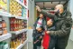 SOLIDARITY: A family in the ‘Give Back Express’ from Tes