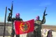 International Freedom Battalion volunteers from Europe displ