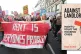 Protestors take part in a demonstration, United for Educatio