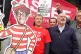 ALWAYS RESOLUTE: Aslef picket line at Euston station in Lond